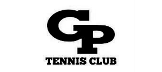 Logo of GP Tennis Club with a stylized 'GP' on a white background. UTR Sports Junior Circuit provider and partner.