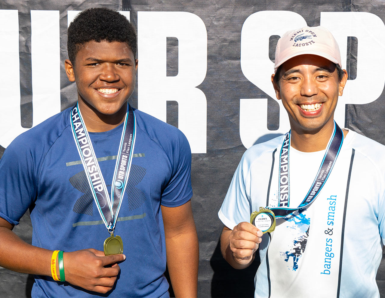 Two UTR Sports flex league national championships participants had a reat time at Tennisfest